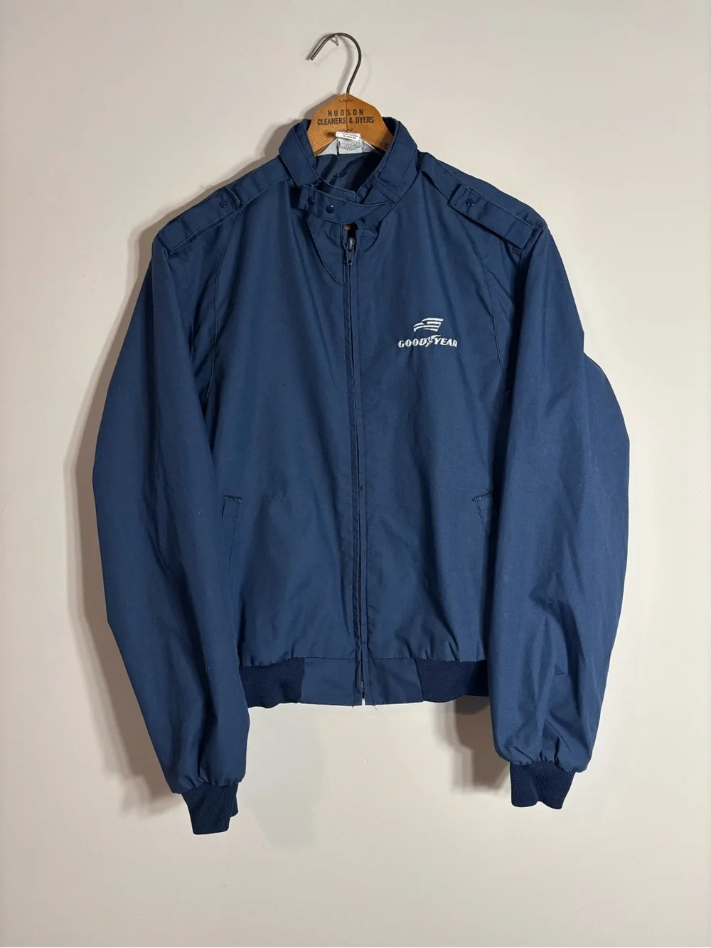 Vintage Goodyear Official Racing Apparel Jacket Chinstrap USA